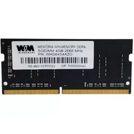 Imagem da oferta Memória RAM WIN MEMORY para Notebook 4GB DDR4 2666Mhz - WHS64S4AZD