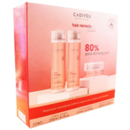 Imagem da oferta Kit Cadiveu Professionnel Hair Remedy Essentials - Shampoo 250ml + Condicionador 250ml + Máscara Reparadora 200ml