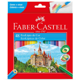 Imagem da oferta Lápis de Cor 48 cores sextavado 120148G Faber Castell
