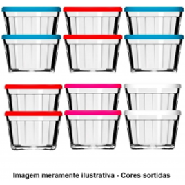 Imagem da oferta Tigela de Vidro Americano 4210 150ml 12 Peças Cores Sortidas - Nadir