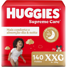 Imagem da oferta Fralda Huggies Supreme Care XXG - 140 Unidades
