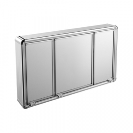 Imagem da oferta Espelheira Para Banheiro Astra LBP14/S 3 Portas 73x45cm Alumínio