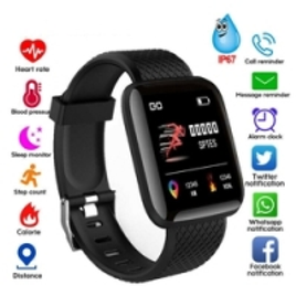 Imagem da oferta Smartwatch com Bluetooth Cores Preto Azul Vermelho e Roxo