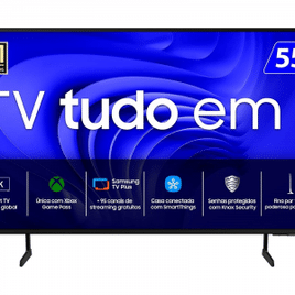 Imagem da oferta Smart TV Samsung 55" 4K Wi-Fi Tizen Crystal UHD UN55DU7700GXZD