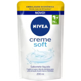 Refil Sabonete Líquido Nivea Creme Soft 200ml