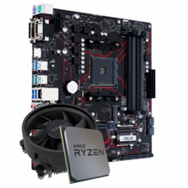 Imagem da oferta Kit Upgrade Processador AMD Ryzen 5 3600 + Placa Mãe Asus Prime B450M Gaming/BR