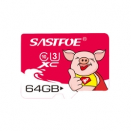 Imagem da oferta SASTFOE Ano do porco Edição limitada U3 64GB Cartão de memória TF