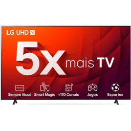 Imagem da oferta Smart TV 50" 4K LG UHD ThinQ AI HDR Bluetooth Alexa Google Assistente Airplay2 3 HDMI - 50UR8750PSA