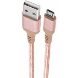 Imagem da oferta Cabo Micro USB Geonav ESMIRG Nylon Trançado 1M Rosa