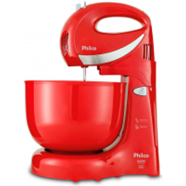 Imagem da oferta Batedeira Philco Paris Duo Mixer Turbo com 4 Velocidades - Vermelha