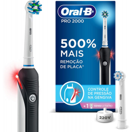 Imagem da oferta Escova Elétrica Recarregável Oral-B Pro 2000 Sensi Ultrafino 220v + 1 Refil Sensi Ultrafino