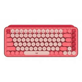 Imagem da oferta Teclado Mecânico Sem Fio Logitech POP Keys Switch Brown Bluetooth Teclas Emoji Personalizáveis USB Rosa Heartbrea