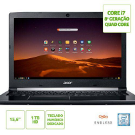 Imagem da oferta Notebook Acer Aspire 5 A515-51-C0ZG Intel Core i7-8550U 8ªGeração 8GB RAM 1TB 15.6" HD Linux ENDLESS OS