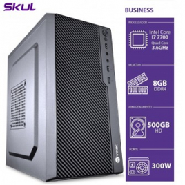 Imagem da oferta Computador Skul T-Home Business B700 i7 7700 8GB DDR4 HD 500GB HDMI/VGA Fonte 300W - 33352