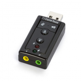 Imagem da oferta Placa de Som USB 7.1 3D Externa Áudio para PC