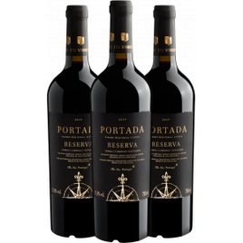Kit 3 Vinhos Portada Reserva Shiraz Cabernet Sauvignon 2019