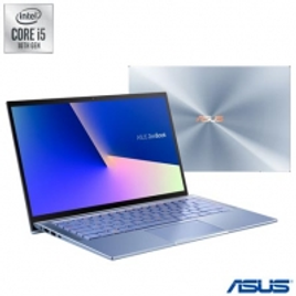 Imagem da oferta Notebook Asus, Intel Core i5 10210U, 8GB, 256GB, Tela de 14", Azul Claro Metálico, ZenBook 14 - UX431FA-AN202T
