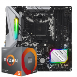 Imagem da oferta Pichau Kit upgrade AMD Ryzen 5 3500X Asrock B450M Steel Legend DDR4