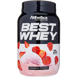 Imagem da oferta Best Whey Strawberry Milkshake, Athletica Nutrition 900g