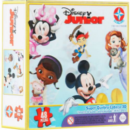 Imagem da oferta Super Quebra-Cabeça 3D Disney Jr. 48 Peças - Estrela