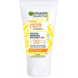 Protetor Hidratante Facial Garnier Uniform & Matte Vitamina C FPS 30 - 40g