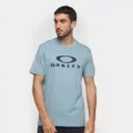 Camiseta Oakley O-Bark Masculina - Cinza