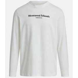 Imagem da oferta Camiseta Regular Em Algodão Com Estampa De Lettering Branco Neve