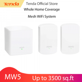 Imagem da oferta Roteador Wireless Tenda MW5 Mesh Dual Band 10/100/1000Mbps - 3 Peças