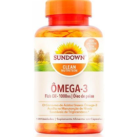 Imagem da oferta Ômega 3 1000mg Sundown Vitaminas com 120 Cápsulas