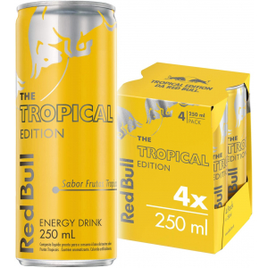 Imagem da oferta 4 latas Energético Red Bull Tropical  Energy Drink - 250ml