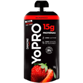 Imagem da oferta 2 Unidades Iogurte Desnatado Zero Lactose Morango YoPRO 160 g