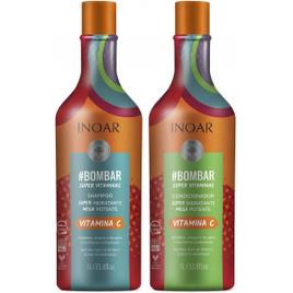 Kit Bombar Crescimento Capilar Shampoo 1L + Condicionador 1L - Inoar