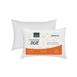 Imagem da oferta KIt 2 Travesseiros em Fibra de Silicone 45x65 Ortobom Due Branco