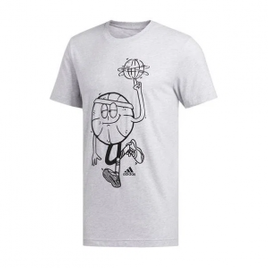 Imagem da oferta Camiseta Adidas Lil Stripe Graphic Grey Black Cinza Preto - Tam P