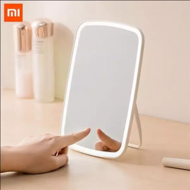 Espelho Para Maquiagem Portátil Com Led Branco Xiaomi