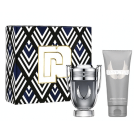 Imagem da oferta Kit Invictus Platinum Rabanne Coffret - Perfume Masculino EDP + Shower Gel Kit