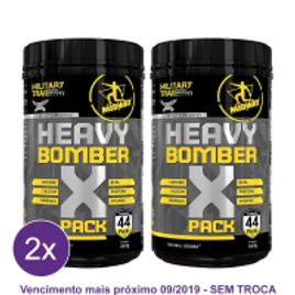 Imagem da oferta Kit 2x Heavy Bomber Military Trail Pack - Pré Treino com cafeína aminoácidos vitaminas e minerais