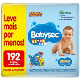 Imagem da oferta Toalha Umedecida Babysec Ultrafresh - 192 Unidades