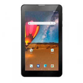 Imagem da oferta Tablet Multilaser M7 Plus NB304 Preto com 16GB Tela 7” Dual Chip 3G Wi-Fi Dual Câmera Android 8.1 e Processador