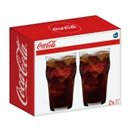 Imagem da oferta Jogo de Copos para Refrigerante em Vidro 473ml Nadir Coca-Cola 2 Peças