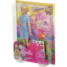Imagem da oferta Barbie Explorar e Descobrir Barbie Viajeira FWV25 - Mattel