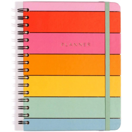 Planner Wire-o Arco-íris Mensal e Semanal 75 Folhas A5