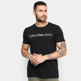 Imagem da oferta Camiseta Calvin Klein Estampada Masculina - Preto