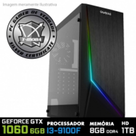 Imagem da oferta PC Gamer T-Moba Edition Core Intel i3 9100F 3.6GHz Geforce Gtx 1060 6gb Memória 8GB DDR4 HD 1TB 500W