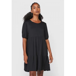 Vestido Curto Mangas Bufantes - FiveBlu