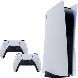 Imagem da oferta Console PlayStation 5 - PS5 Sony (Com leitor de Disco) + 2 Controles Dualsense