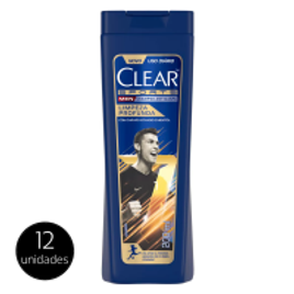Imagem da oferta 12 Unidades - Shampoo Anticaspa Clear Men Limpeza Profunda 200ml