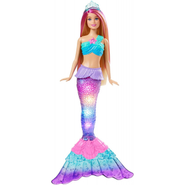 Imagem da oferta Boneca Barbie Dreamtopia Sereia Luzes e Brilhos HDJ36 Mattel