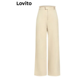 Imagem da oferta Calça Casual Lovito Feminina Lisa com Bolso