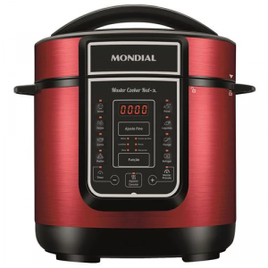 Imagem da oferta Panela Elétrica de Pressão Mondial Digital Master Cooker PE-41 Vermelha 700W com Capacidade de 3 Litros